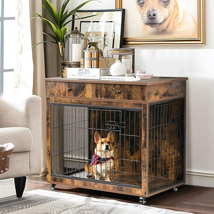 NicBex Dog Crate Furniture 31.7" L