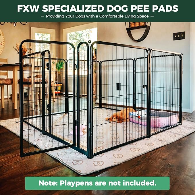 FXW Washable Pee Pads for Dogs 63" x 63", Specifically 24inch 8