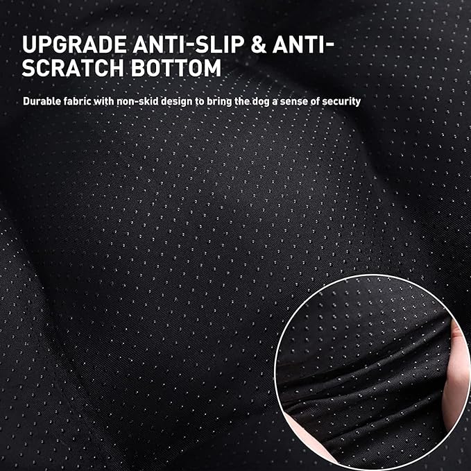 KSIIA Washable Dog Bed Deluxe Plush Dog Crate Beds Fulffy Comfy Kennel Pad Anti-Slip Pet Sleeping Mat for Large 17" x 12", Dark