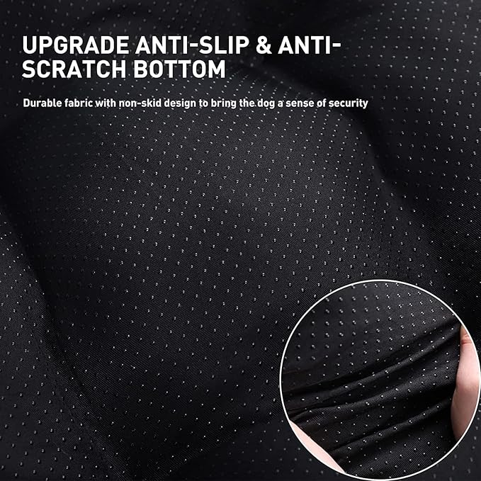 KSIIA Washable Dog Bed Deluxe Plush Dog Crate Beds Fulffy Comfy Kennel Pad Anti-Slip Pet Sleeping Mat for Large 29" x 21", Dark