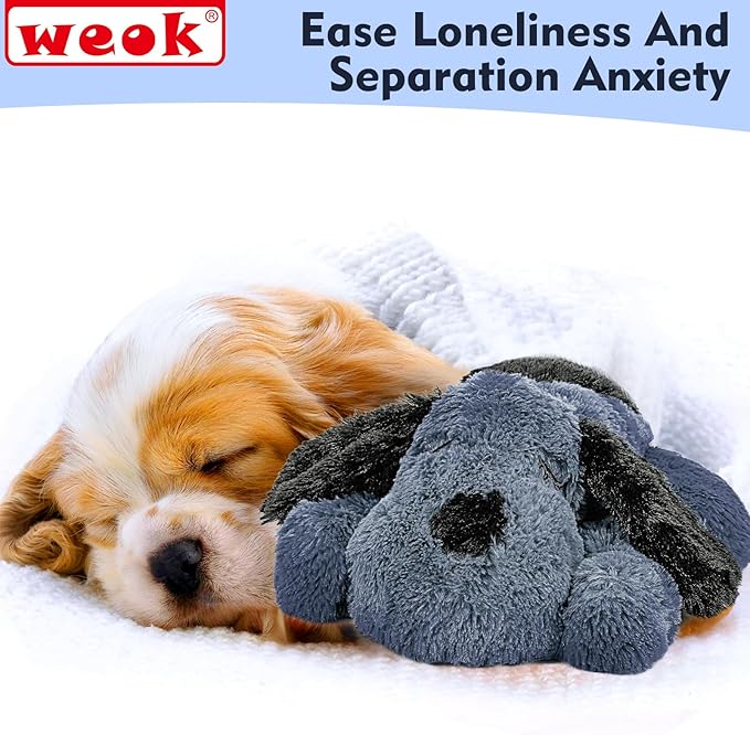 Heartbeat Dog Toy for Puppy- Heartbeat Helps for Dog Anxiety Relief and Calming Aid