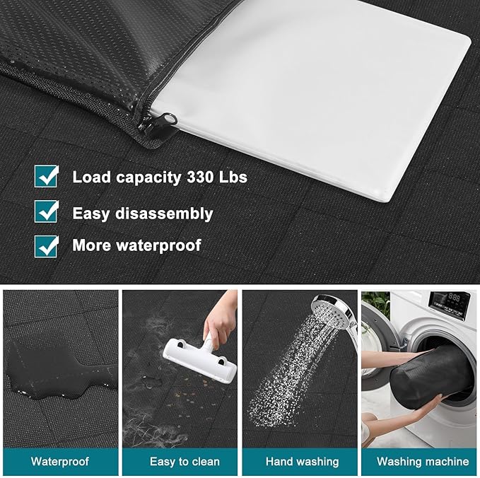 Back Seat Extender for Dogs Bottom,2024 Upgraded 330lbs) for