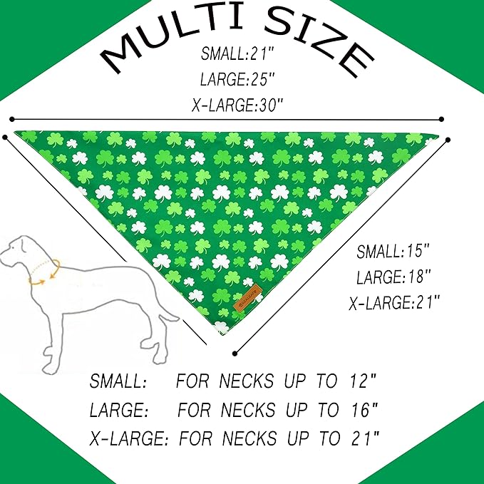 Realeaf St. Patrick's Day Dog Bandanas 2 Pack