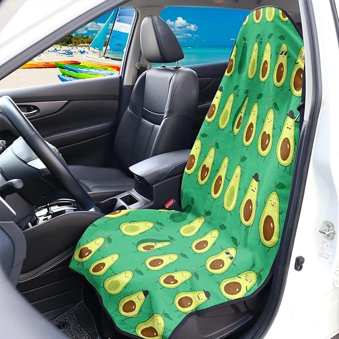 Yewattles Avocado Waterproof Scratching Proof Car Seat Cover
