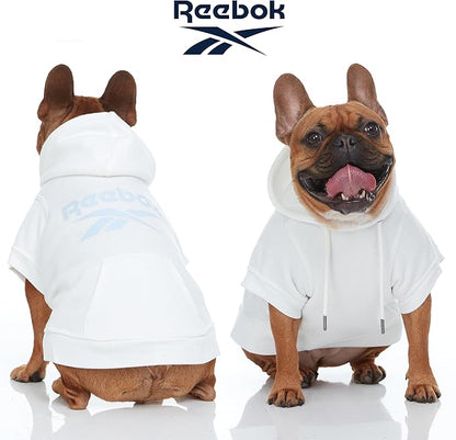 Reebok Dog Hoodie – Fleece Dog Sweater with Leash Hole