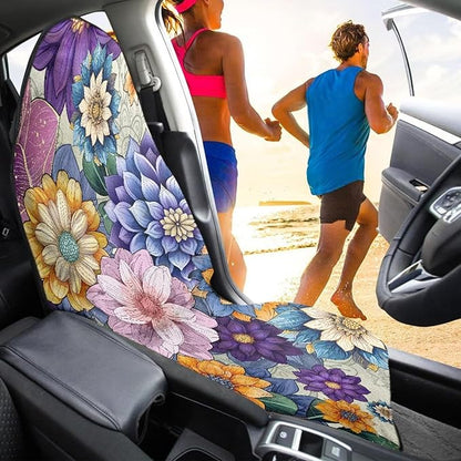 Yewattles Mandala Flowers Summer Beach Waterproof Automotive Seat