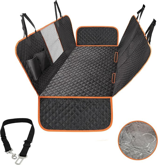 Dog Car Seat Cover for Back Seat 100% Waterproof