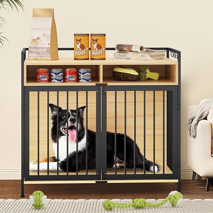 YITAHOME Large Dog Crate 41" Heavy 2 Drawers