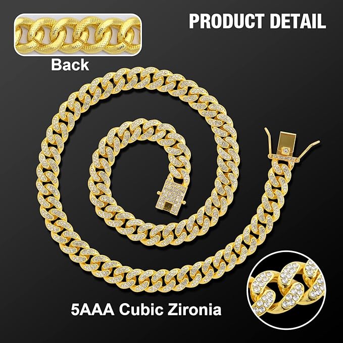 Dog Chain Silver Cuban Collars 24inch)