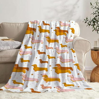 Dachshund Dog Blankets Puppy Blanket 60x50 in