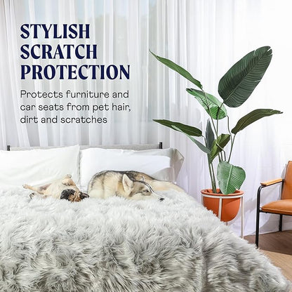 PupProtector Waterproof Throw Blanket for Dogs and Cats (80" L 62" W)