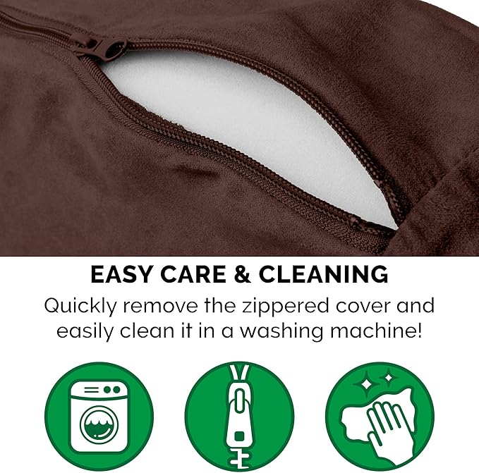 Furhaven 44" Round Memory Foam Dog Bed for Large Dogs w/ Removable Washable Cover 80 lbs 44-inch