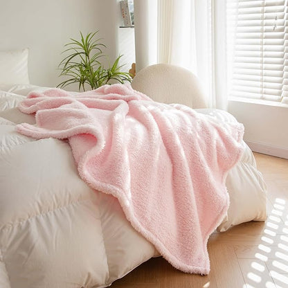 PETHUR Super Soft Dog Blankets for Large Dogs 40"x60", Pink