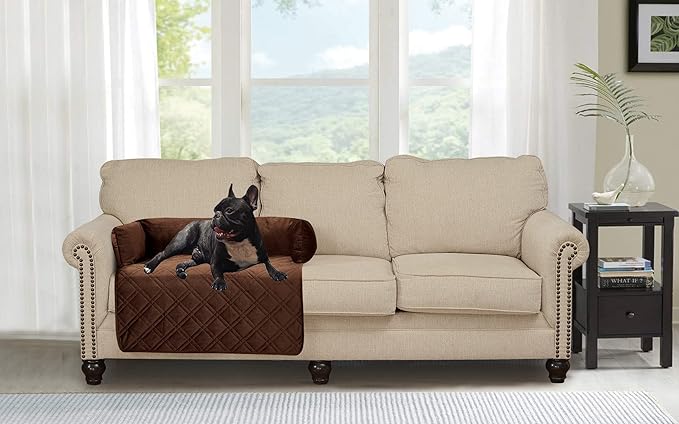 Brilliant Sunshine Premium Chocolate Silky Velvet Pet Sofa Bed