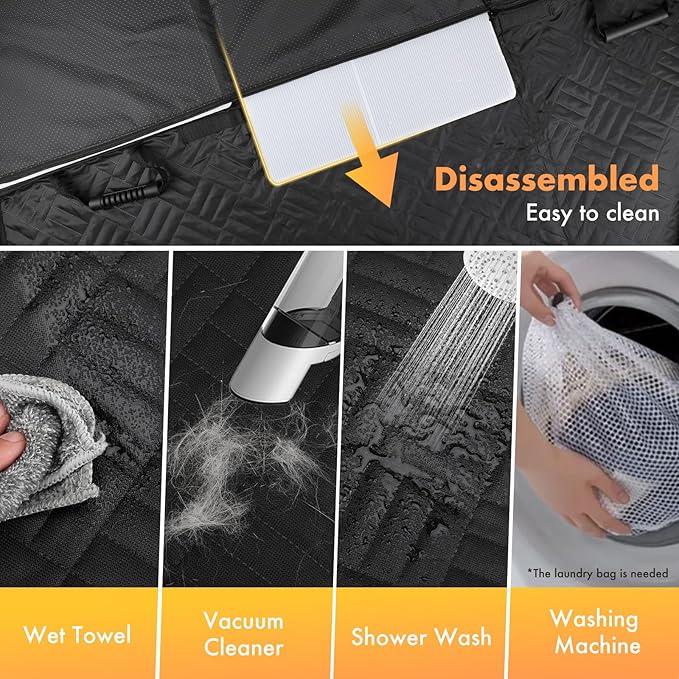 Dog Car Seat Cover for Back Seat 300lbs,Waterproof Dog