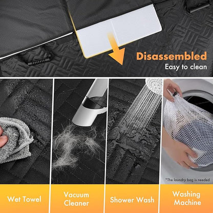 Dog Car Seat Cover for Back Seat 300lbs,Waterproof Dog