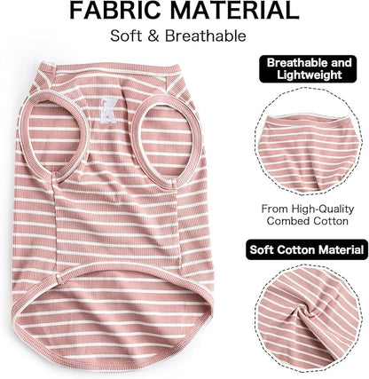 Koneseve Dog Shirt Vest Lightweight Stretchy Dog T-Shirts 2 Pack 3XL ]