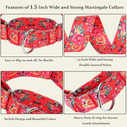 Martingale Collar 1.5 Inches Wide Dog Collar
