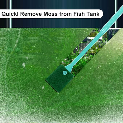 Ntrjtrss Fish Tank Cleaner, Double Sided Sponge Aquarium Cleaner Water Tank Cleaner - Fish Tank Algae Cleaner Fish Tank Glass Cleaner Tank Cleaning Fish