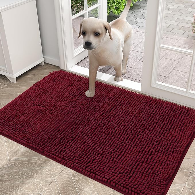 OLANLY Dog Door Mat for Muddy Paws 30x20