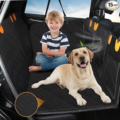 Dog Car Seat Cover for Back Seat 300lbs,Waterproof Dog