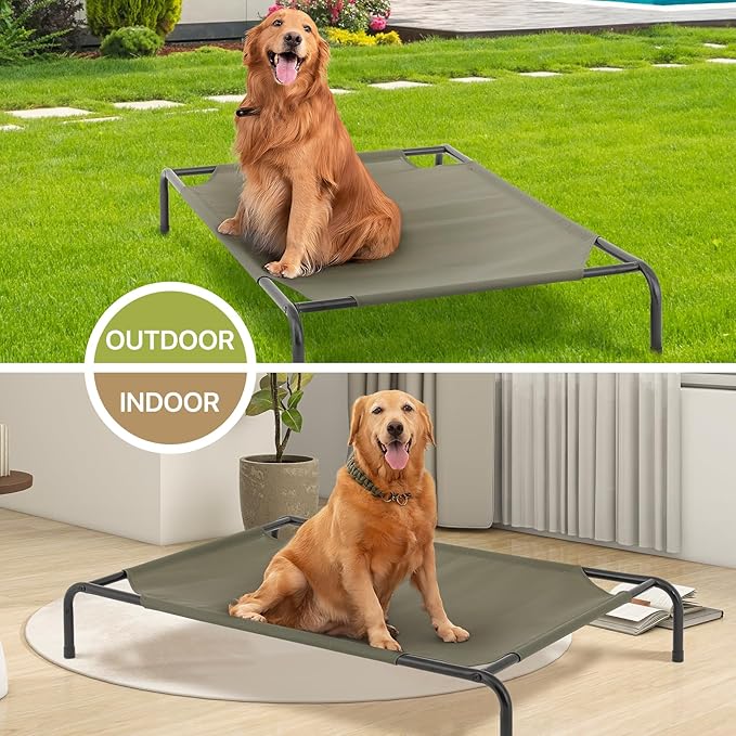 MoNiBloom Elevated Dog Bed for Large Dogs 50 Inches