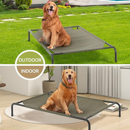 MoNiBloom Elevated Dog Bed for Large Dogs 50 Inches