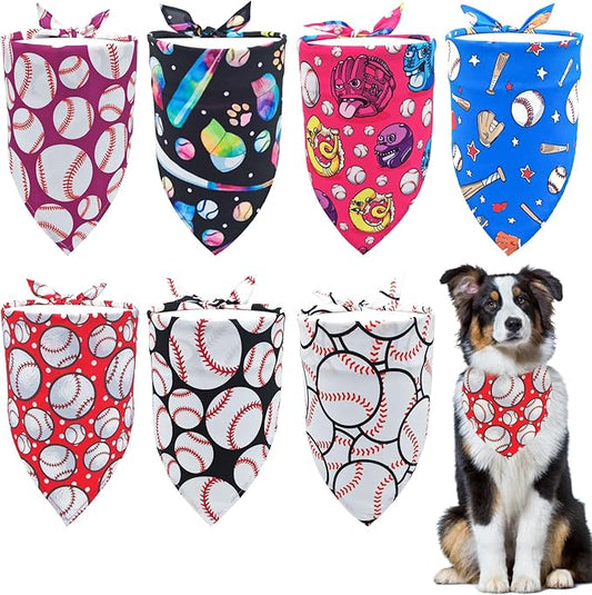 Sports Dog Bandanas for Large Dogs Breed 33 7PCS