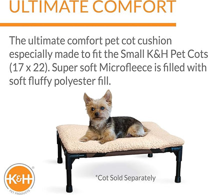 K&H Pet Products Original Microfleece Pad for Outdoor Raised Dog Bed 17 X 22 Inches