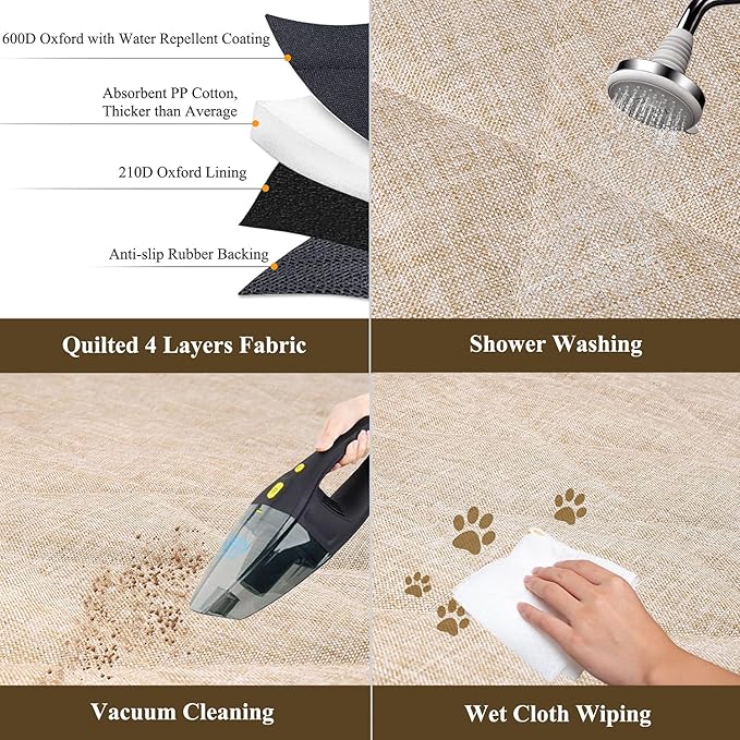 VIVAGLORY Dog Car Seat Covers