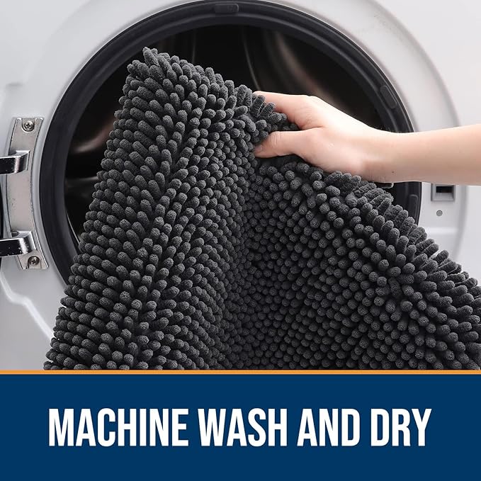 OLANLY Dog Door Mat for Muddy Paws 40x32