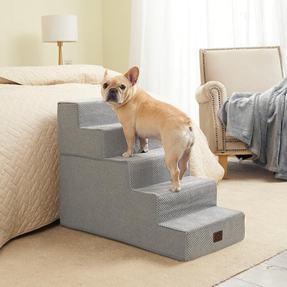 EHEYCIGA Dog Stairs for High Bed 22.5”H 5-Step Dog