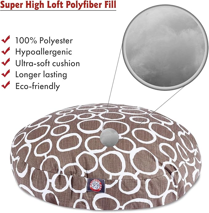 Majestic Pet Fusion Mocha Medium Round Pet Bed
