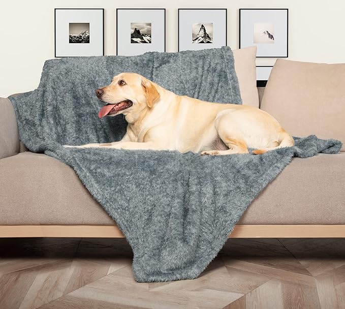 MACEVIA Fluffy Fleece Dog Blankets (40x60 Inch,