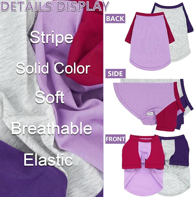 2 Pack Puppy Clothes Dog Clothes for Small