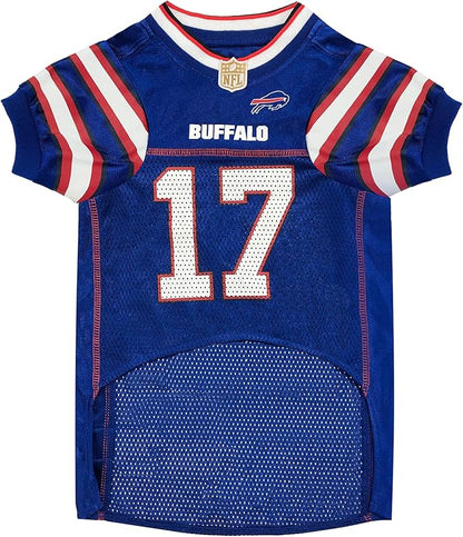 NFLPA Josh Allen PET Jersey, NFL Dog Shirt, Size XX-Large, Buffalo Bills Mesh Jersey for Dogs