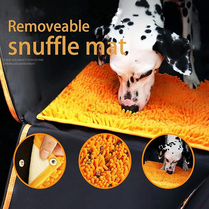 Dog Car Seat Comes with Detachable Sniffle Mat