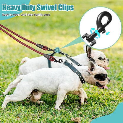 2 Dog Leash 360° Swivel 2 Dogs