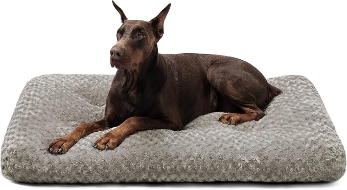 Bedsure Big Dog Bed for Crate 48" x 29", Brown