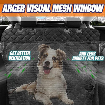 Dog Car Seat Cover 100% Waterproof 59" W 65" L,Grey