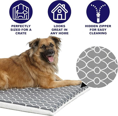 MidWest Homes for Pets Quiet Time Teflon Defender Dog Beds; Pet Beds Designed to Fit Folding Metal Dog Crates 42-Inch
