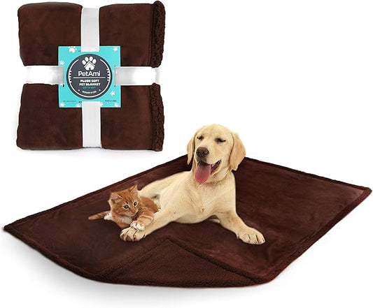 PetAmi WATERPROOF Dog Blanket for Medium Large Dog 60x40 Brown