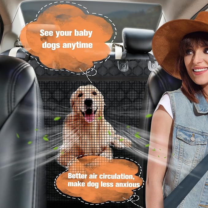 PETICON Back Seat Extender for Dogs with Hard Bottom