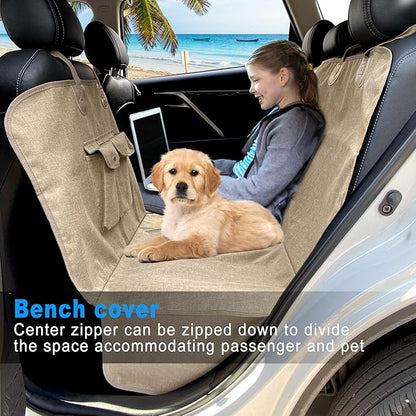 Dog Seat Cover for Back Seat-More Durable Waterproof Backseat Protector
