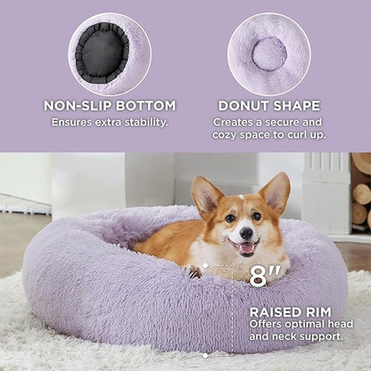 Bedsure Calming Dog Bed for Medium Dogs 30 inches 45 lbs