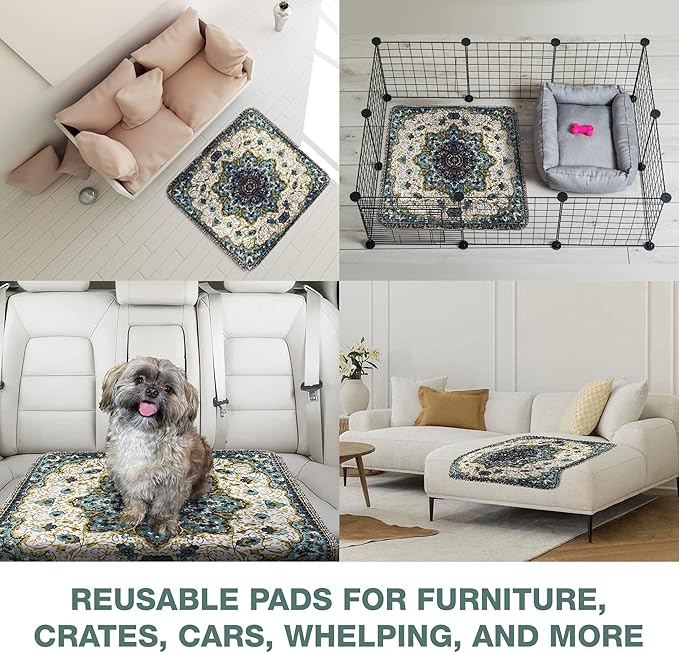 Washable Pee Pads for Dogs 100% Waterproof,