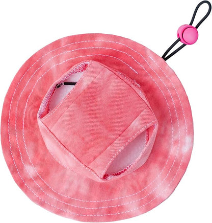 Pet hat with Ear Holes Sunscreen Baseball Cap Suitable for Small and Medium-Sized Dogs Outdoor Climbing hat in Summer Pet Products (Large