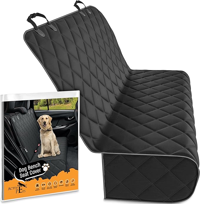 Active Pets Fabric Car Bench Dog Seat Cover for Back Seat