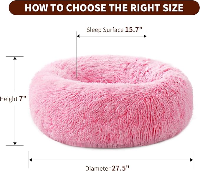 Calming Dog Bed for Large Cats and Dogs 27.5'')