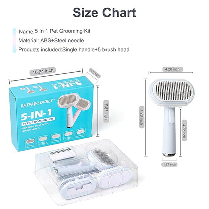 5 IN 1 Pet Grooming Brush Kit